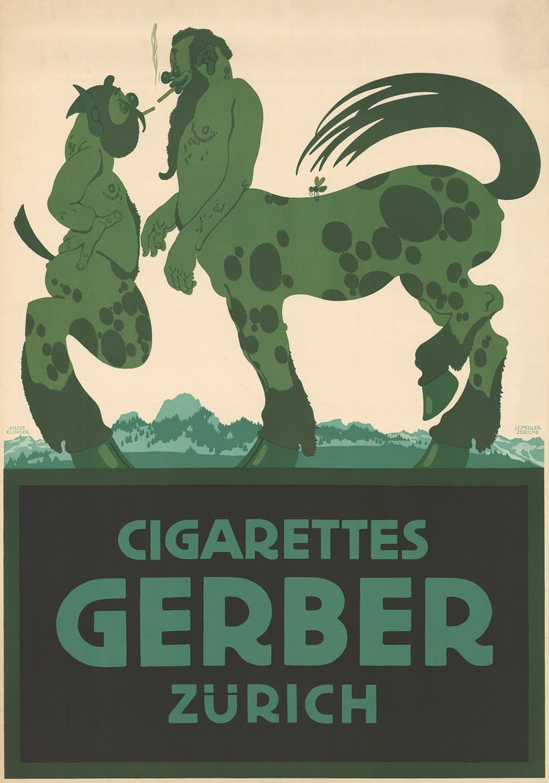 Julius Klinger - Cigarettes Gerber Zürich