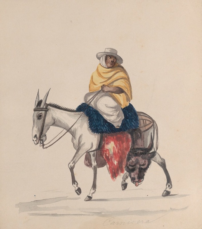 Francisco Fierro - A butcher riding a donkey