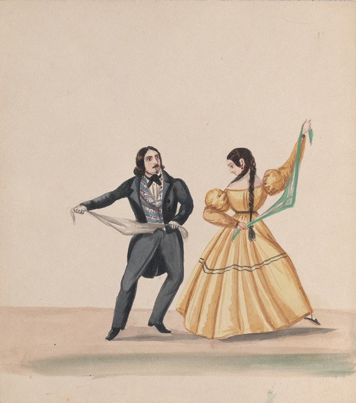 Francisco Fierro - A man and a woman dancing