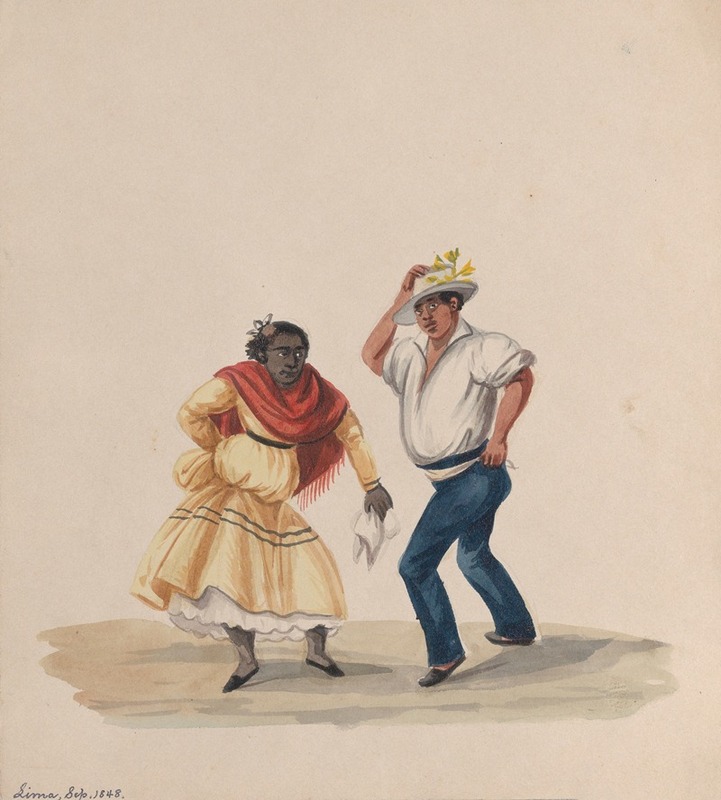 Francisco Fierro - A man and a woman dancing