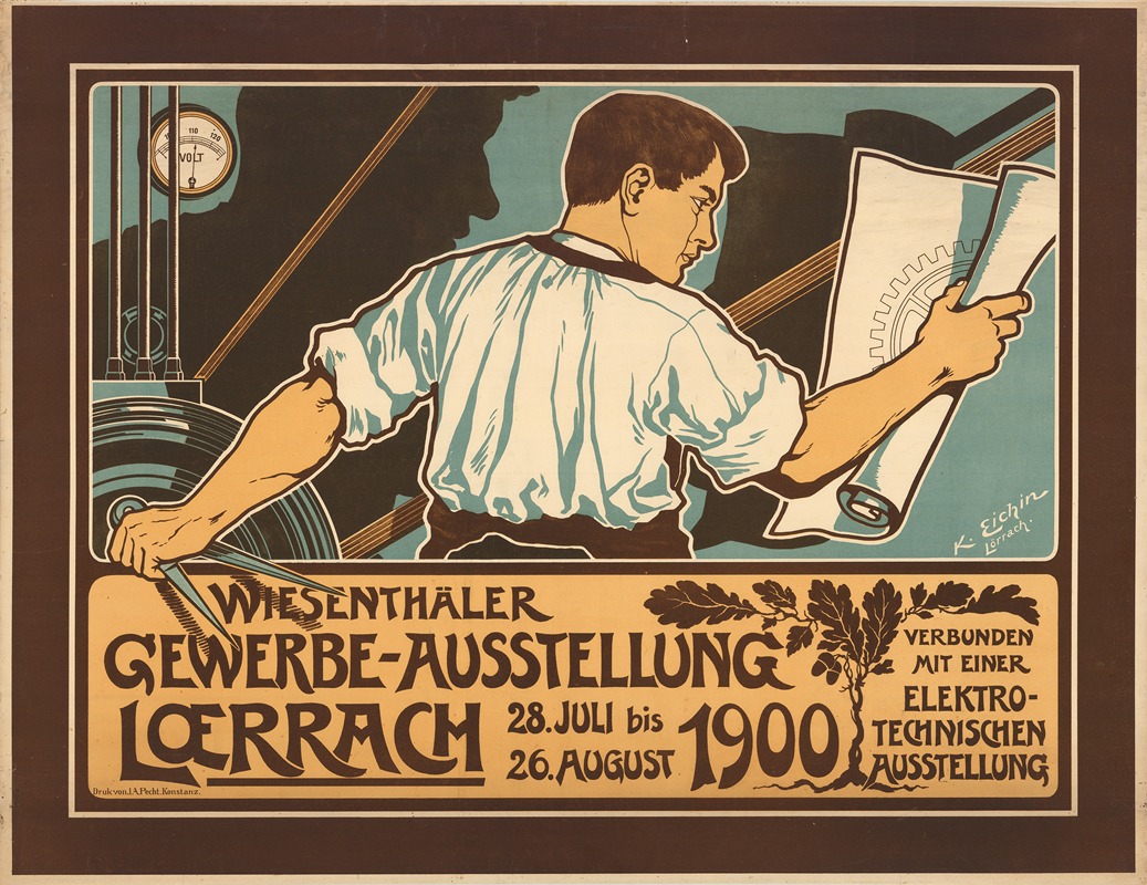 Karl Eichin - Wiesenthäler Gewerbe-Ausstellung Lœrrach 1900