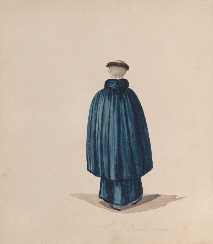 Francisco Fierro - A monk from the order of St Francis viewed from behind