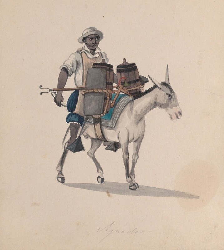 Francisco Fierro - A watercarrier riding a donkey