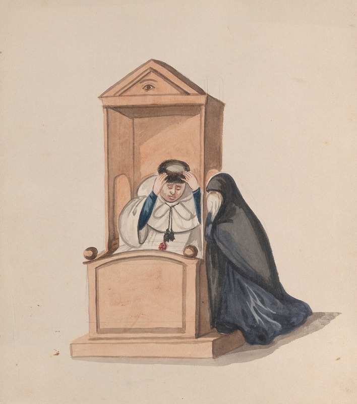 Francisco Fierro - A woman confessing to a priest