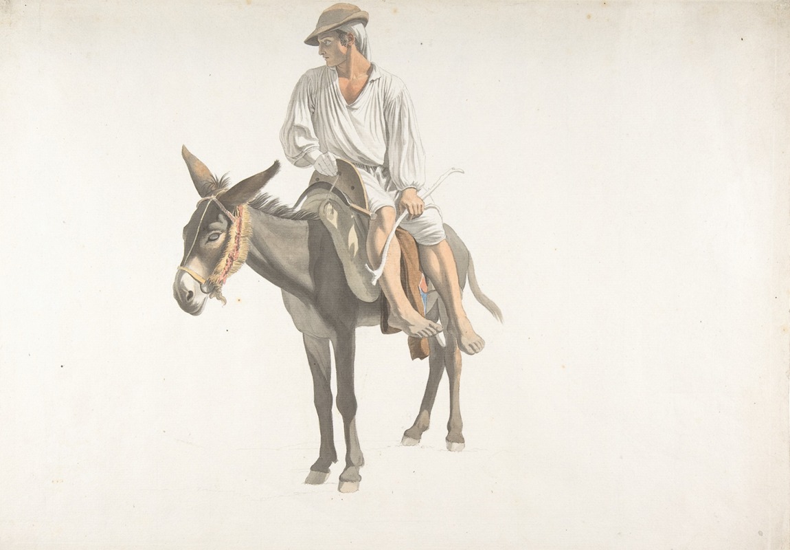 Giovanni Battista Lusieri - Peasant on a Donkey