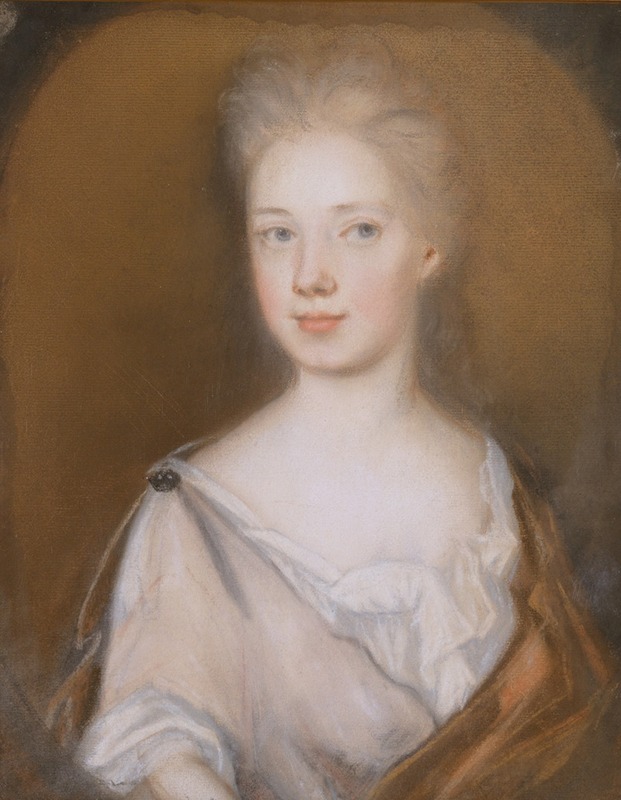 Henrietta Johnston - Mrs. Pierre Bacot (Marianne Fleur Du Gue)
