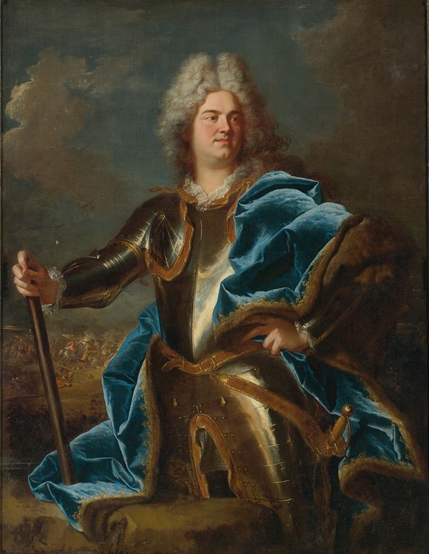 Hyacinthe Rigaud - Portrait of A Man, Traditionally Called Claude Louis Hector, Duc De Villars (1653-1734)
