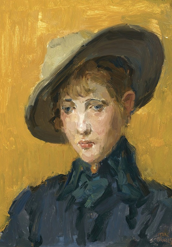 Isaac Israëls - An Elegant Girl In A Hat