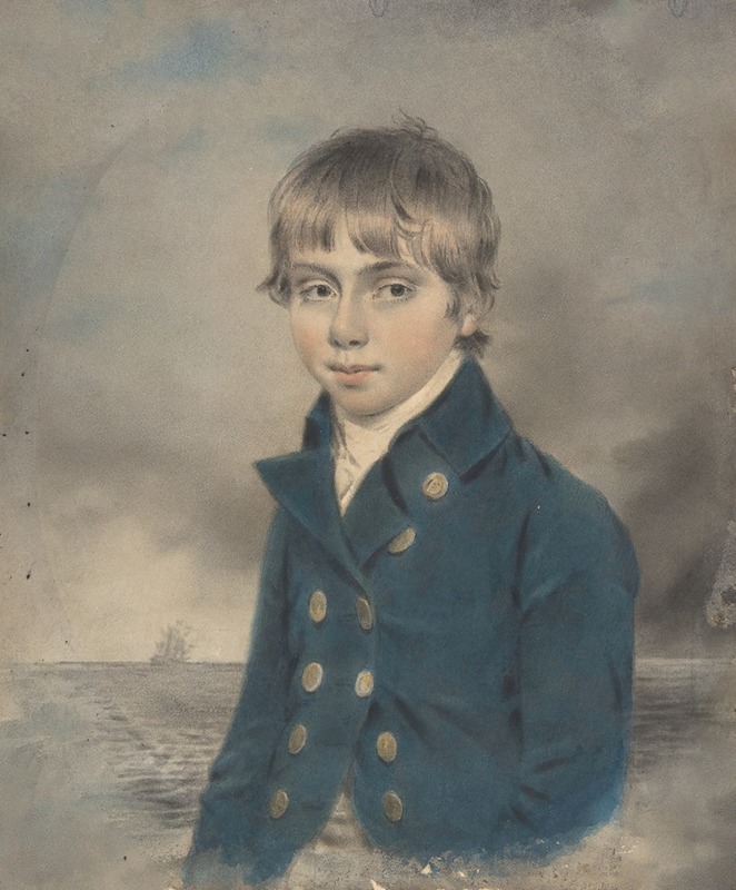 John Downman - Memento Portrait of a Young Midshipman