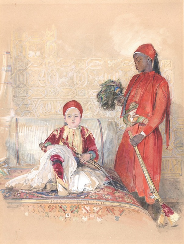 John Frederick Lewis - Iskander Bey and his Servant
