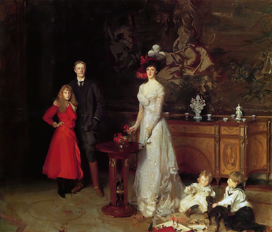 John Singer Sargent - Sir George Sitwell, Lady Ida Sitwell and Family