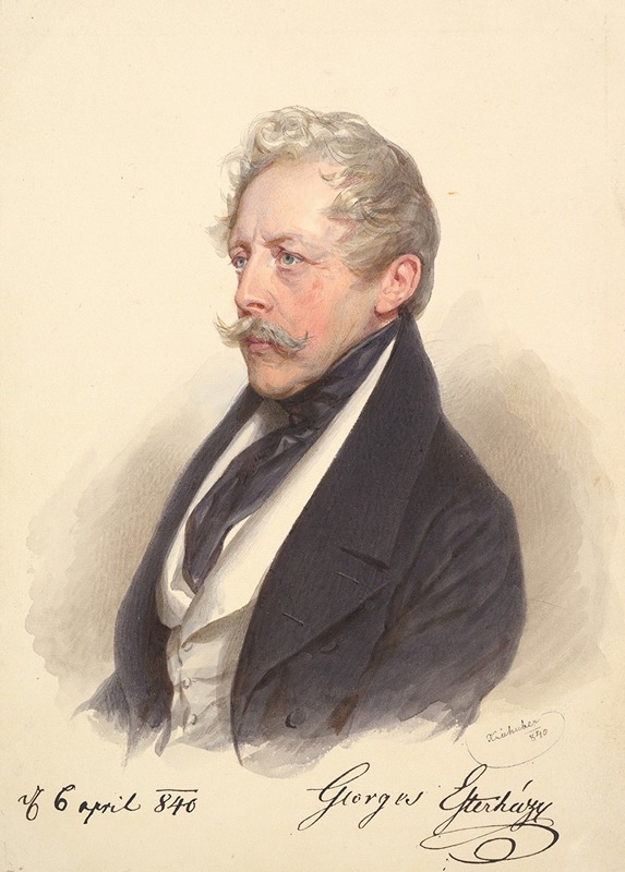 Josef Kriehuber - Count Georg Esterházy von Galántha