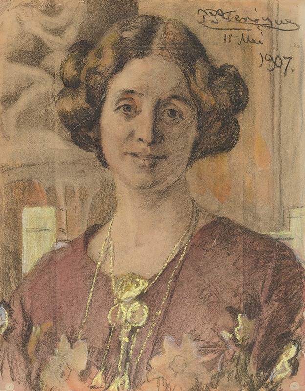 Peder Severin Krøyer - Portrait of a Woman (probably Anna Vilhelmine Johanne Dorthea Halberg, married Bjørner, later Larsen)