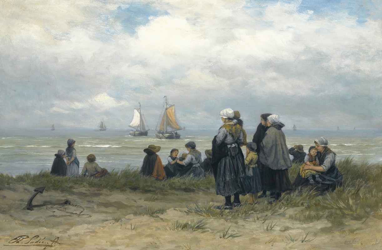 Philip Lodewijk Jacob Frederik Sadée - The Departure of The Fishing Fleet