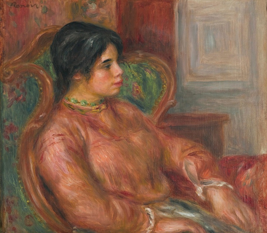 Pierre-Auguste Renoir - Femme au Fauteuil Vert