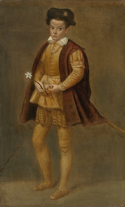 School of Cremona - Full length portrait of a boy