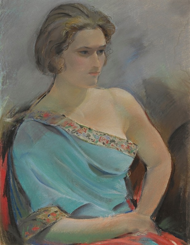 Sergey Chekhonin - Portrait of the artist’s wife