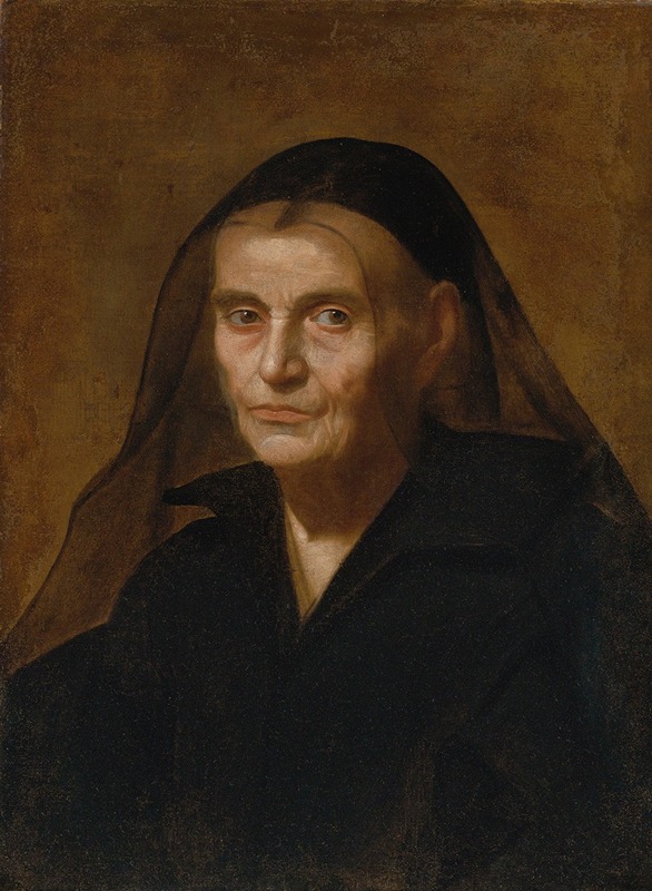 Portrait of a widow by Simone Cantarini - Artvee