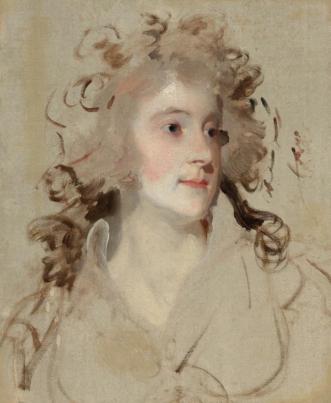 Sir Thomas Lawrence - Portrait bust of a lady