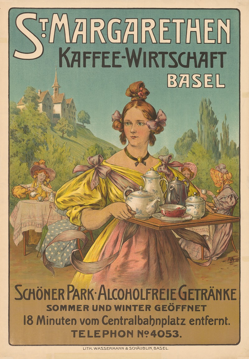 Otto Mähly - St. Margarethen – Kaffee-Wirtschaft – Schöner Park – Alcoholfreie Getränkel