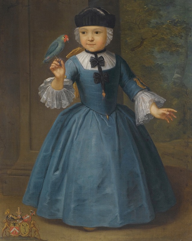 Antwerp School - Portrait Of A Girl Of The De Knyff Family, Of Anvers And Brussels