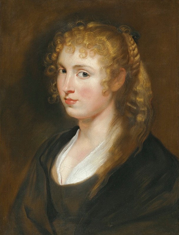 Follower of Peter Paul Rubens - Portrait Of A Young Woman With Braided Hair, Said To Be Hélène Fourment (1614-73)