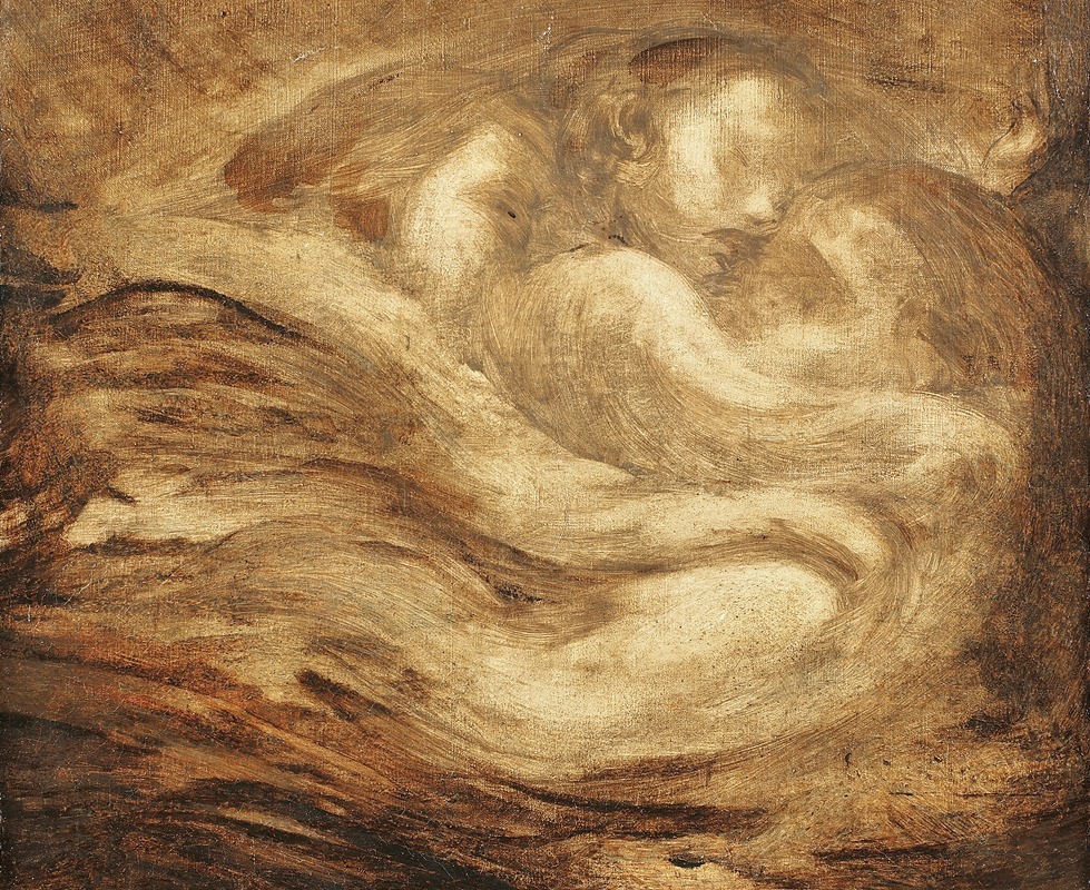 Eugène Carriere - Children asleep