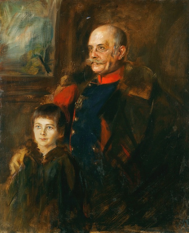 Franz von Lenbach - General von Hartmann und Sohn Hermann