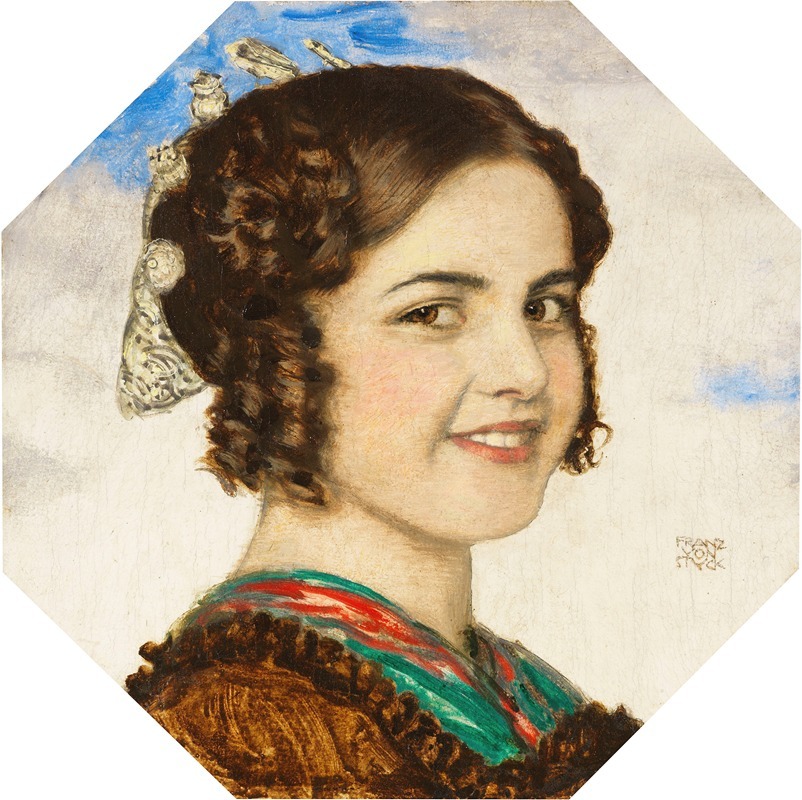 Franz von Stuck - Porträt der Tochter Mary