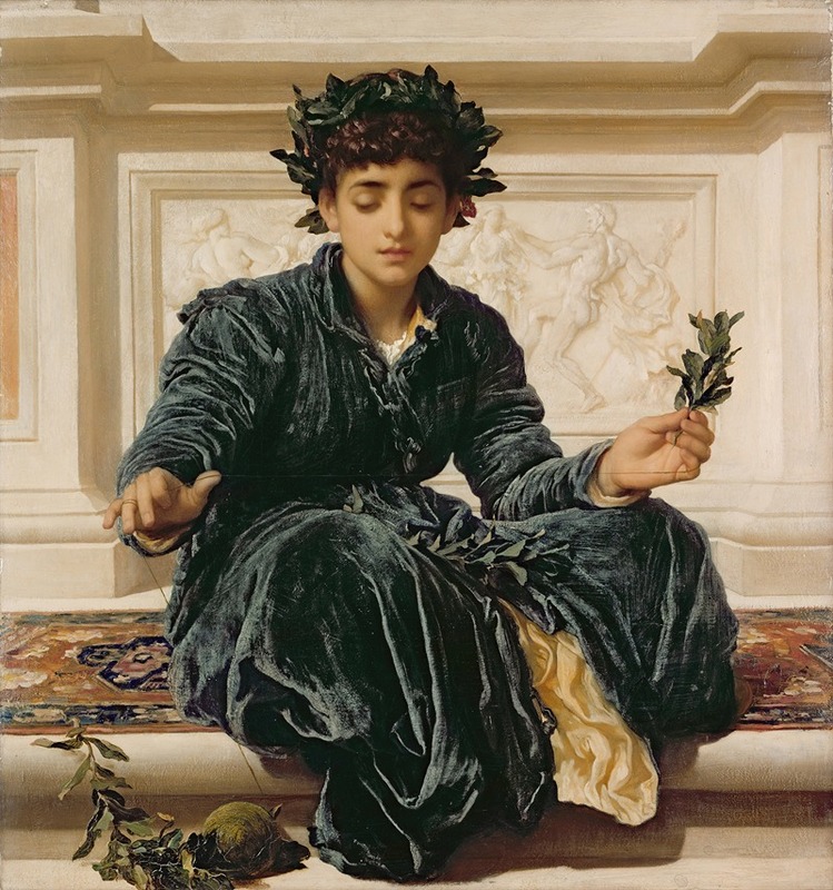 Frederic Leighton - Weaving the Wreath