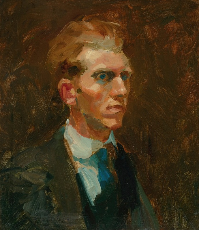 George Luks - Portrait Of A Young Man