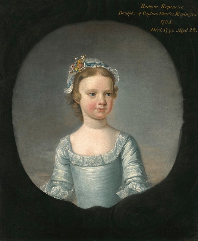 Henry Pickering - Portrait Of Barbara Repington When A Girl (D. 1775)
