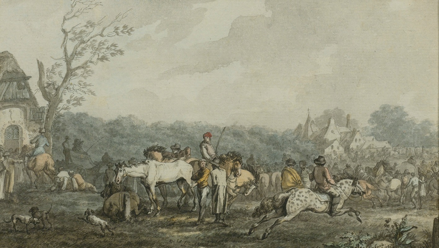 Jacques-François-Joseph Swebach - The Horse Fair