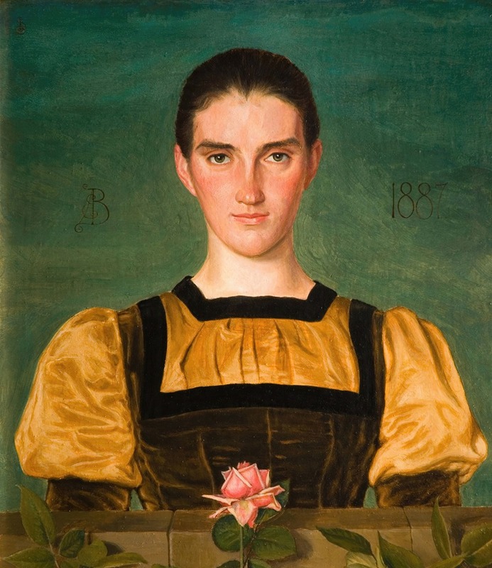 Joseph Edward Southall - Portrait Of Anne Elizabeth Baker (1859-1947)
