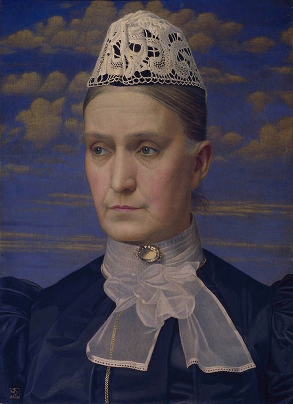 Joseph Edward Southall - Portrait Of The Artist’s Mother