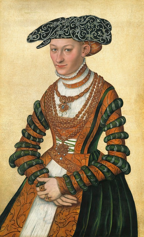 Lucas Cranach the Younger - Portrait Of A Lady