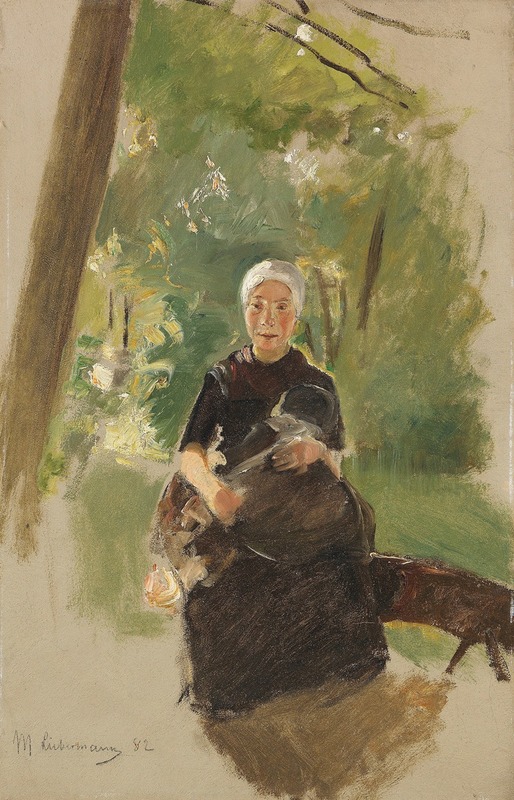 Max Liebermann - Young mother under trees
