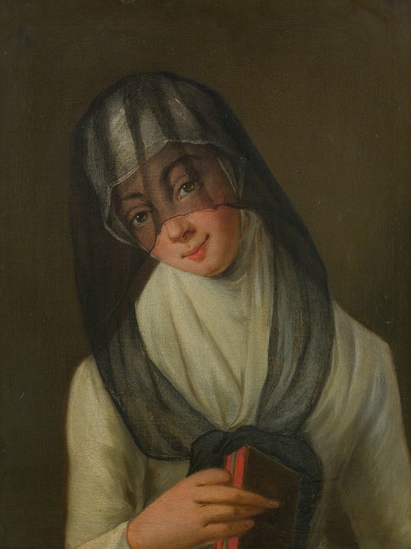 Venetian School - Portrait Of A Veiled Lady