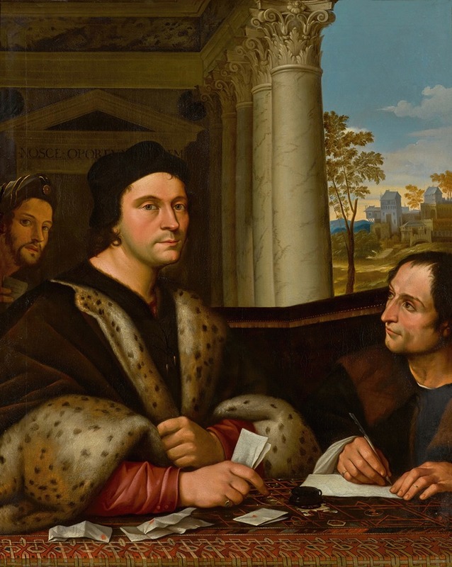 After Sebastiano del Piombo - Portrait of Ferry Carondelet (1473–1528) with his Secretaries