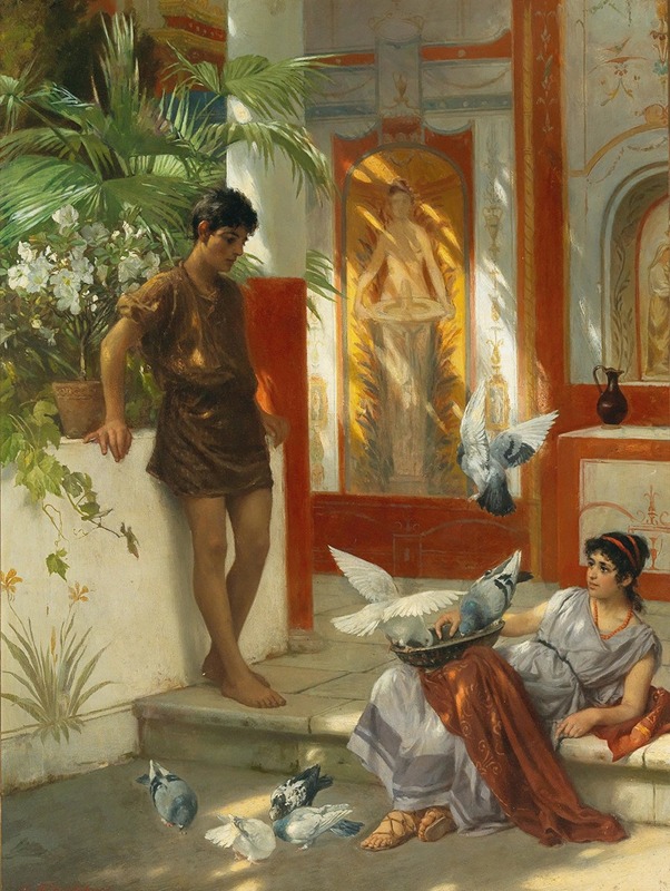 Albert Tschautsch - Scene from ancient Rome