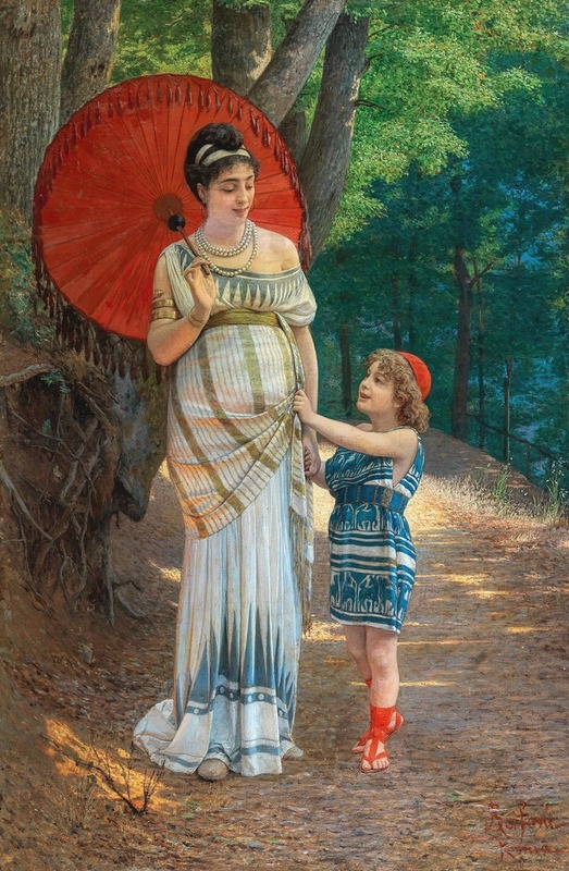 Anatolio Scifoni - The red parasol