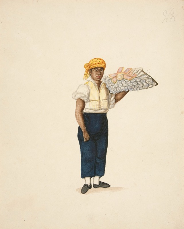 Francisco Fierro - Indian Man Carrying Tray