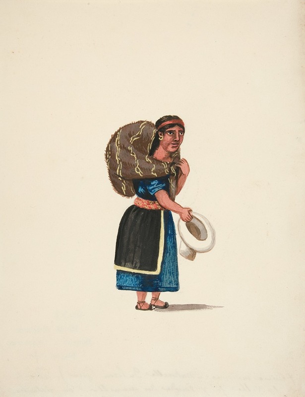 Francisco Fierro - Indian Woman Going to Market