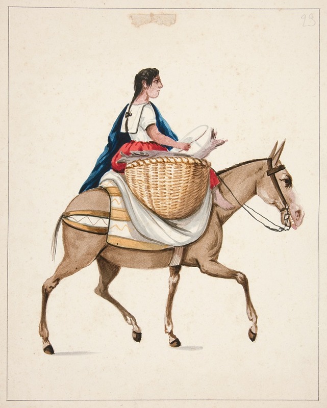 Francisco Fierro - Indian Woman on Horseback
