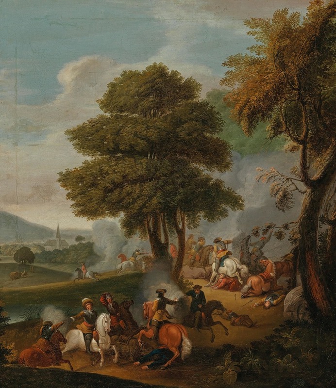 Georg Philipp Rugendas the Elder - A cavalry skirmish