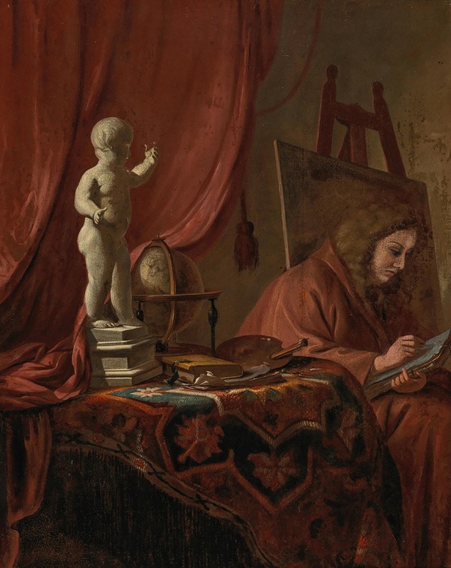 Gerrit Adriaensz. Berckheyde - A painter in his studio