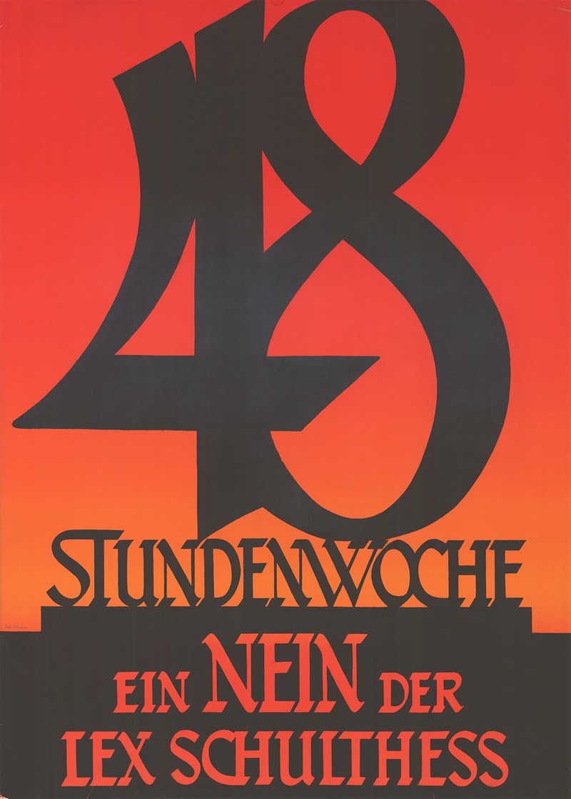 Robert Stöcklin - 48 Stundenwoche – Ein Nein der Lex Schulthess