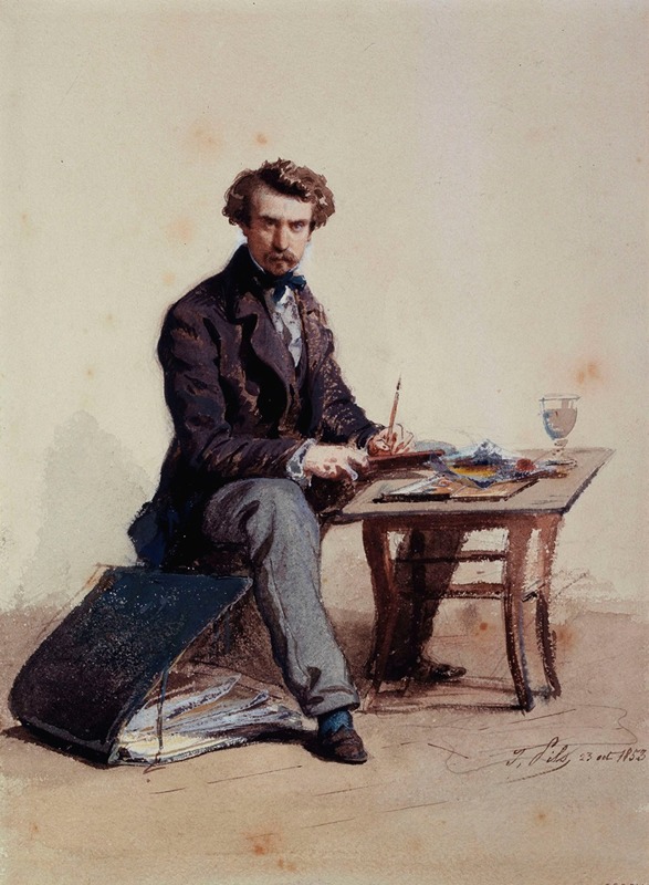 Isidore Pils - Portrait de l’artiste.