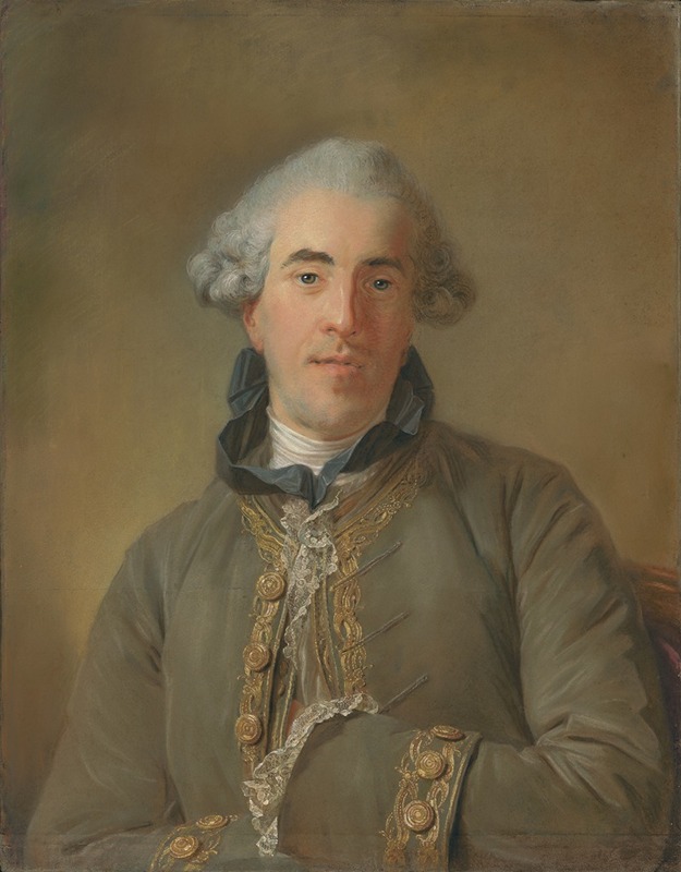 Jean-Baptiste Perronneau - Portrait of Théophile Van Robais