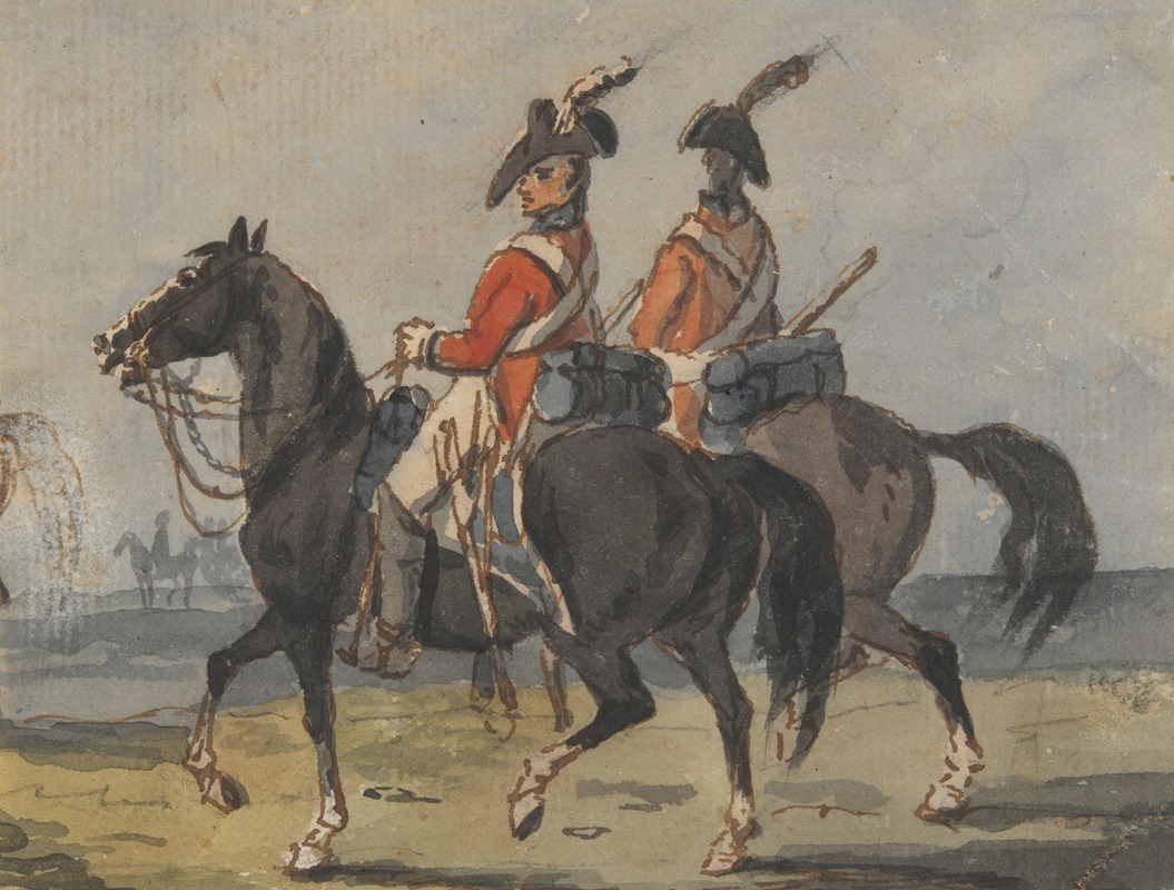 Johann Conrad Gessner - Two Members of Royal Horse Guard